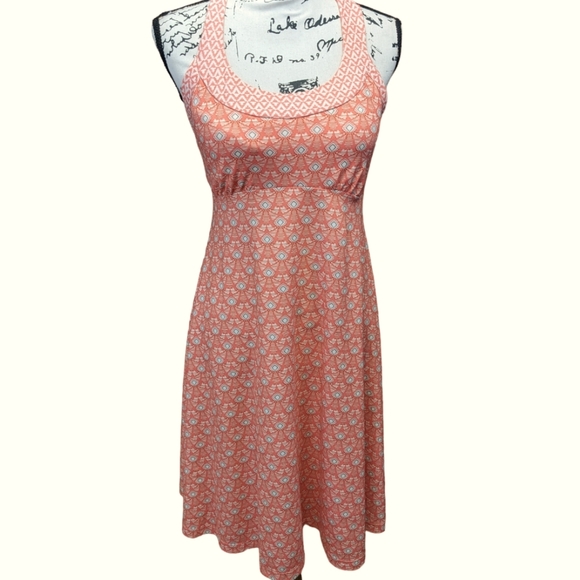 Prana Dresses & Skirts - Prana Cali Summer Peach Botanica Tank Dress Size Small
